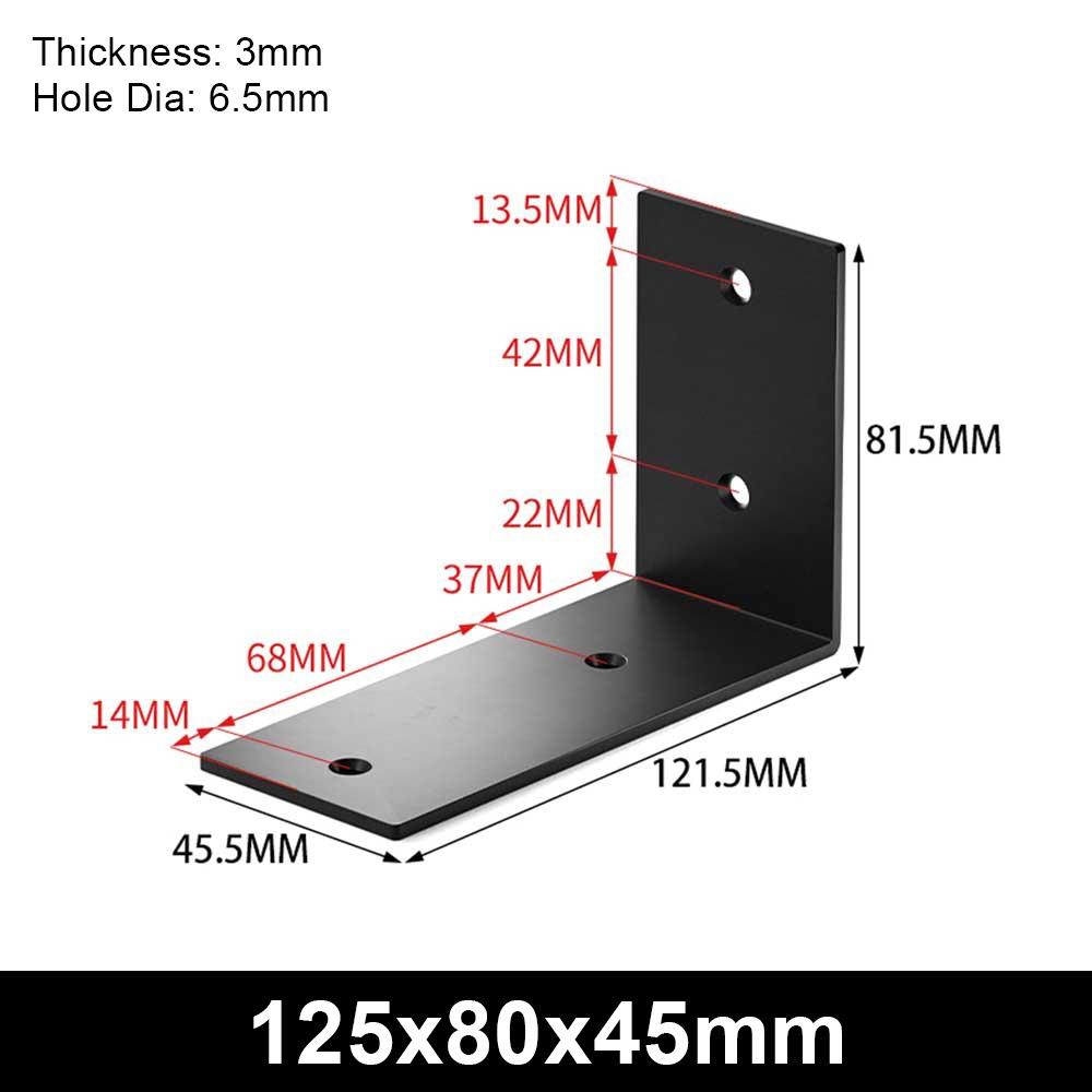 1Pcs Stainless Steel Angle Bracket 90 Degree Mending Plate Durable Corner Stand  Furniture Hardware