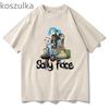 2023 Sally Face TShirt Game Shirt Harajuku Anime Clothes Women Unisex Fashion Casual Short-sleeve Tees TShirt Camisetas Streetwear