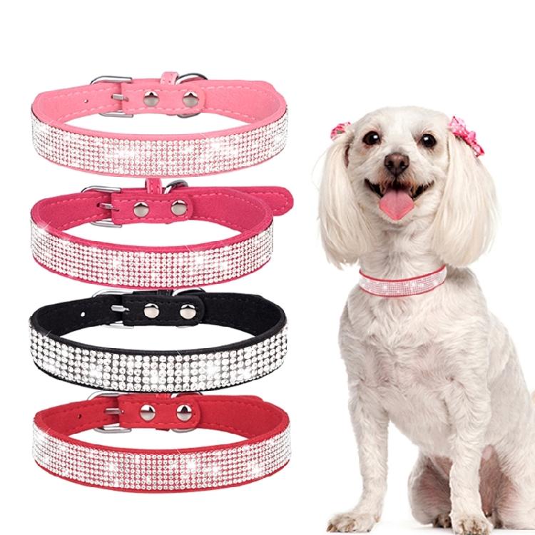 Sparkling Crystal-Diamond Adjustable Pet Collar for Puppy Small Medium Dogs Cats