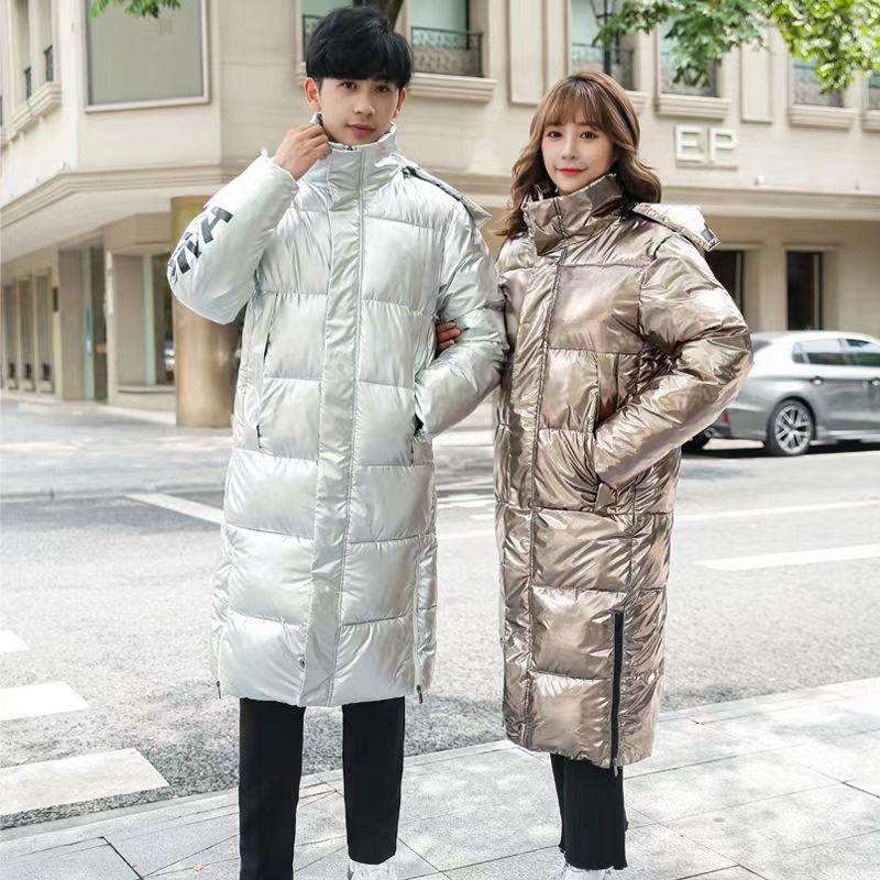 Andy Jacket Fashion Winter Shiny Party Coat Female Short Jacket Warm Nightclub Hooded Collar Fashion Female Jacket Elegant Top Fashion Casual Jacket