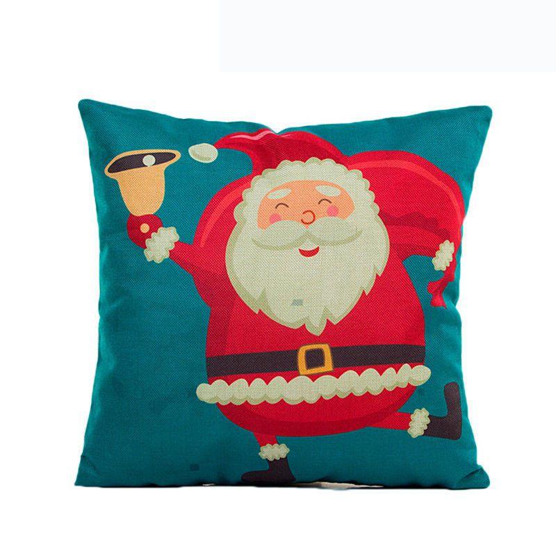 Luxurious Christmas Pillow Case Glitter Cotton Linen Sofa Throw Cushion Cover For Cozy Living
