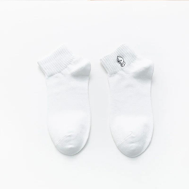 New Cartoon Print Women Socks Kawaii Cute Meias Divertidas Funny Korean Style Woman Calcetines Skarpetki Femme Chaussettes Sox