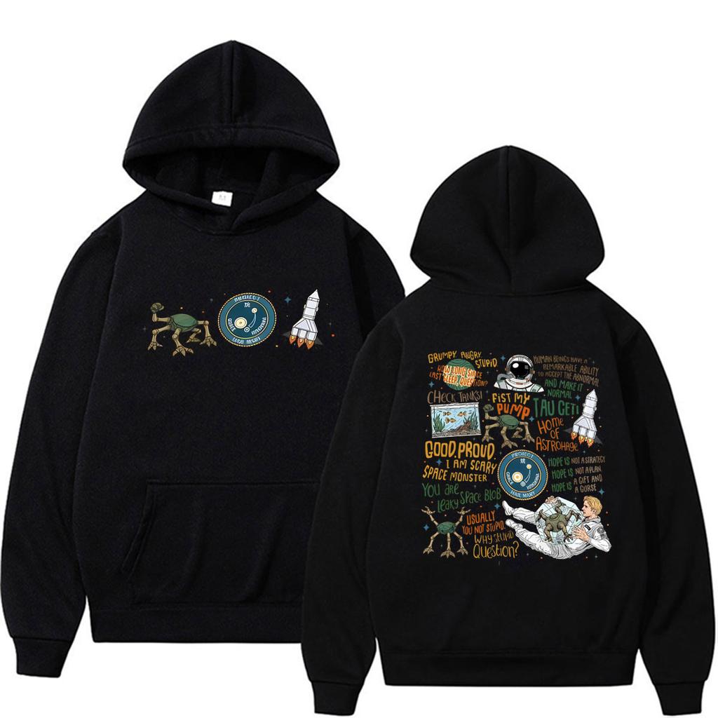 Project Hail Mary Sided Rocky Amaze Graphic Pullover Men's Clothing High Quality Hoodies Harajuku Oversized Hot Sale Sweatshirts