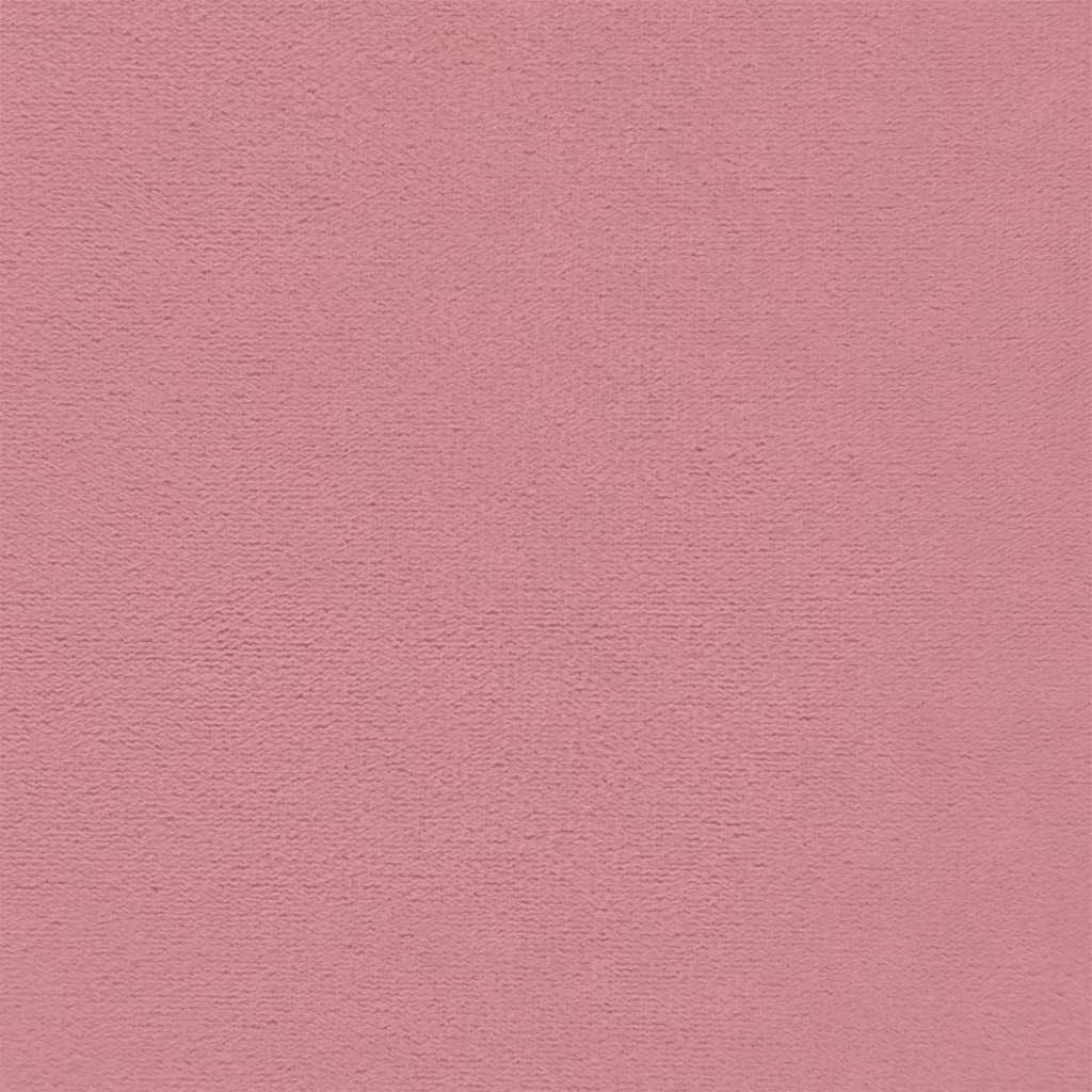 Pink Velvet Relaxing Armchair with Footstool