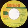 7-дюймовая пластинка WAYNE WONDER  I Dont Want To Lose You NONE DigitalB 1993 Ямайка Регги Ска Даб Б/у