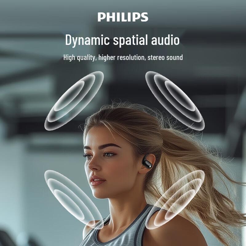Philips TAT4759 Беспроводные Bluetooth-наушники-вкладыши с креплением за ухо