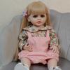 55 см кукла реборн, полностью силиконовая кукла, милая реалистичная кукла для маленьких девочек, модная кукла в подарок, кукла Bjd