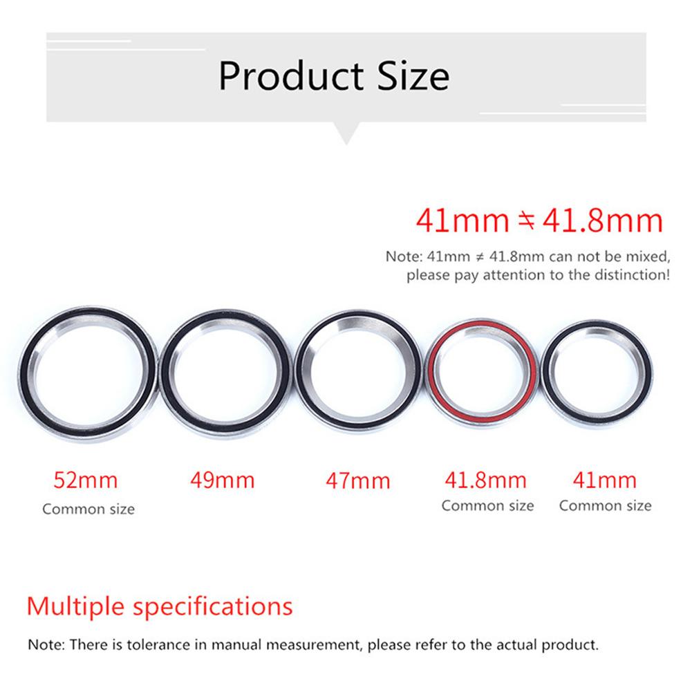 Bike Headset Bearings 41.8/47/49/52mm Anti-rust Road Bicycle Headset Bearing Repair Accessories