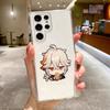 Милый Мультяшный Чехол Для Телефона Genshin Impact Для Samsung Galaxy S26 S25 S24 S23 S22 Ultra S20 S21 FE 5G Plus Мягкий Прозрачный Чехол