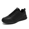 Large Size Men's Leather Sports Shoes, Men's Lightweight and Comfortable Running Casual Shoes
