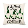 Combination Festival Cushion St. Patrick's Day Cushion Green Plaid Four-leaf Clover Sofa Cushion