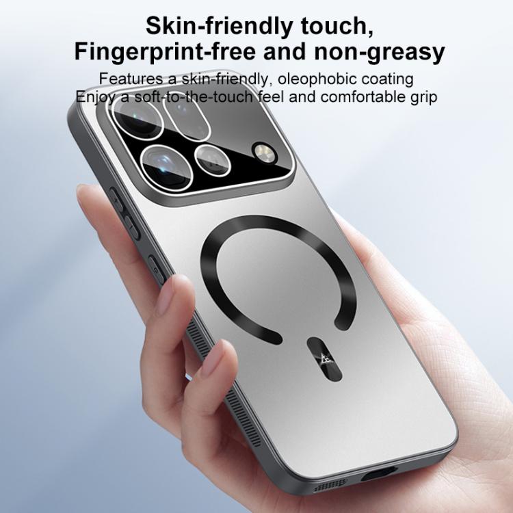 Ice‑Style Magnetic Explosion‑Proof Lens Film Integrated PC Shockproof Phone Case For OPPO Reno16 Pro 5G Global