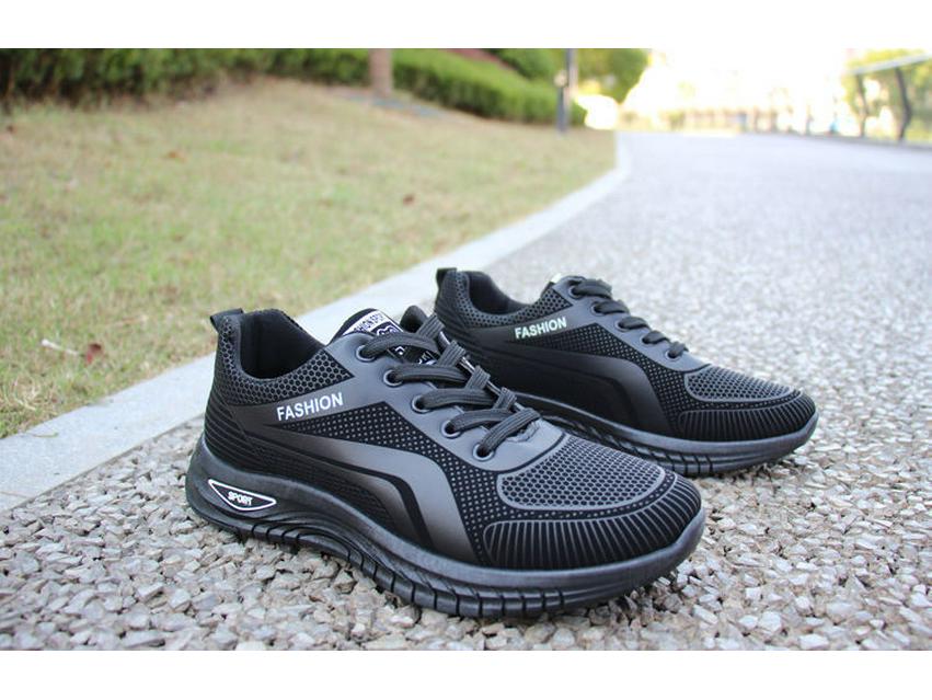 Men's 2025 Breathable Mesh Running Shoes - Trendy Casual Korean Style for Spring/Summer/Autumn
