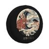 Great Wave Off Kanagawa Eren Spare Wheel Tire Cover for Prado Pajero Wrangler Attack On Titan RV SUV 4WD 4x4 15" 16" 17"