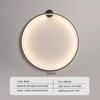 Black Modern Circular LED Wall Lamp Home Designer Home Decor Circle Nordic Wall Light Lustre Living Room Bedroom Wall Sconces