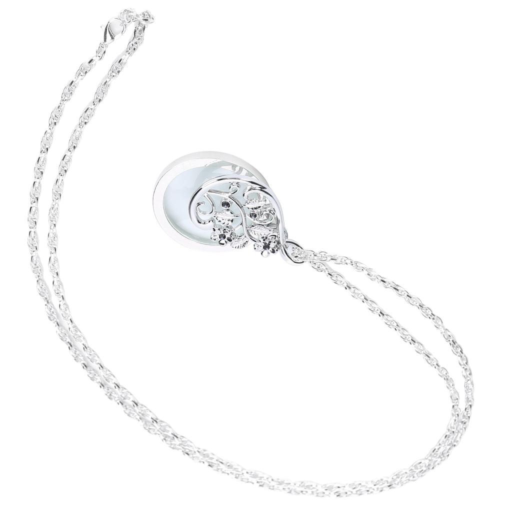 4.5X ожерелье увеличительное стекло металлический портативный увеличительный кулон цепь для чтения серебро