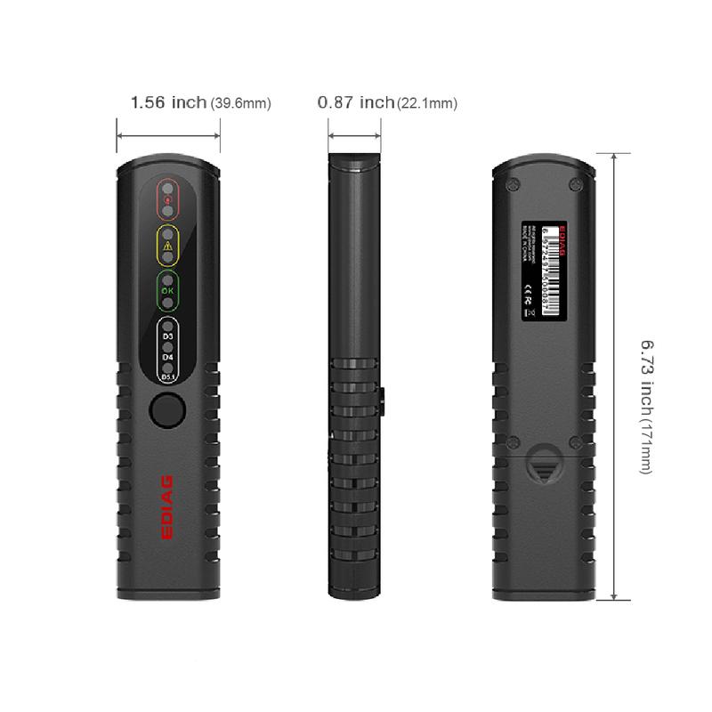 Brake Fluid Tester High Precision Hydraulic Oil Moisture Analyzer Brake Liquid Detector Brake Fluid Inspection Tool for Vehicle