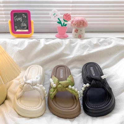 Ретро шлепанцы на платформе с одним ремешком 2025 лето новая обувь модные повседневные женские туфли на среднем каблуке универсальные сандалии