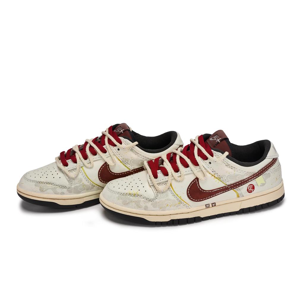 Nike Dunk 811 Manufacturing, Ма Сяочунь, Специальная Коробка для Обуви Низкие Кеды для Скейтборда Мужские Черный Рисовый Красный Золотой IM6670-202(Team80-S-BOX)