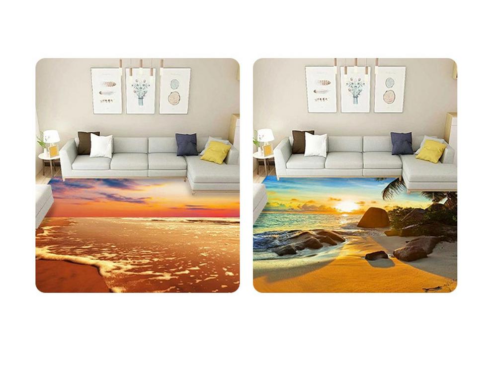 Нескользящий бархатный ковер для гостиной: Грязеотталкивающий, простой в уходе, прохладный, тихий, простой стиль