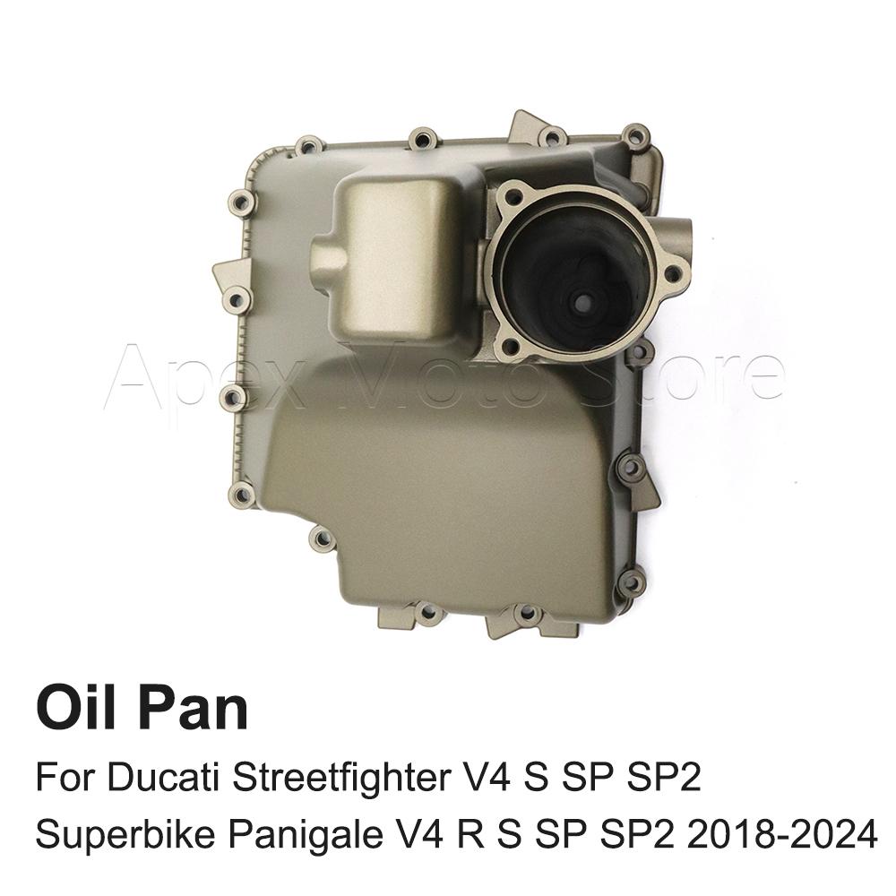 Motorcycle Engine Lower Oil Pan For Ducati Streetfighter V4 S SP SP2 Superbike Panigale V4 R S SP SP2 2018-2024 2023 2022 2021
