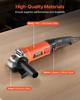 Angle Grinder, 127mm Electric Grinder Power Tool, 5.4Amps 10000RPM High-Speed Corded Angle Grinders with Adjustable Dust Guard for Metal Grinding,