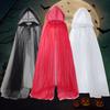 Dress Up Mesh Ghost Cloak Transparent Hooded Cloak Fashion Women Halloween Costume  Children