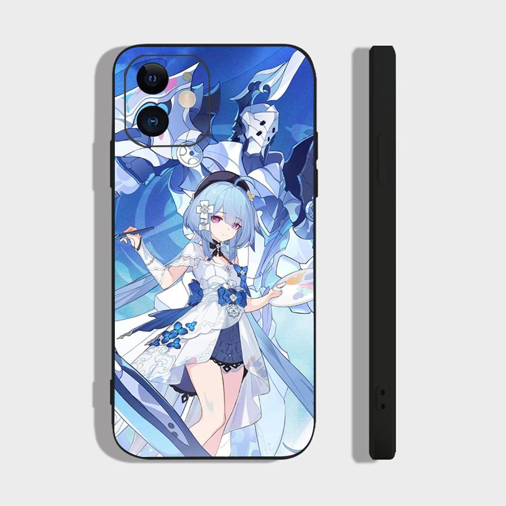 Анимированный Чехол для Телефона Griseo Game H-Honkai Impact 3rd Для IPhone 17 Air 16 15 14 13 Pro Max 11 12 Черный Силиконовый Чехол