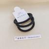 Three-piece set of transparent jelly telephone wire hair ring simple bright candy Korean version of head rope hair accessories