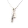 [K6310] - White 'Goddess' Silver Necklace