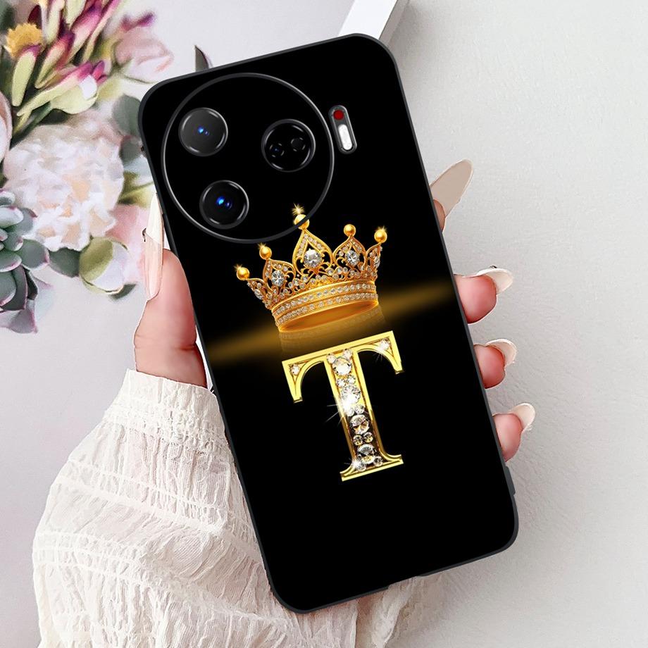 Чехол для телефона Tecno Camon 30 4G 5G 30S Pro 30pro 30 Premier Чехол Мягкий Силикон Funda Матовый ТПУ Capa Узор с инициалами