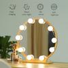 8 LED Makeup Light Kit USB Dimmable Mirror Bulbs Vanity Lighting Lights for Wall Dressing Table Bathroom