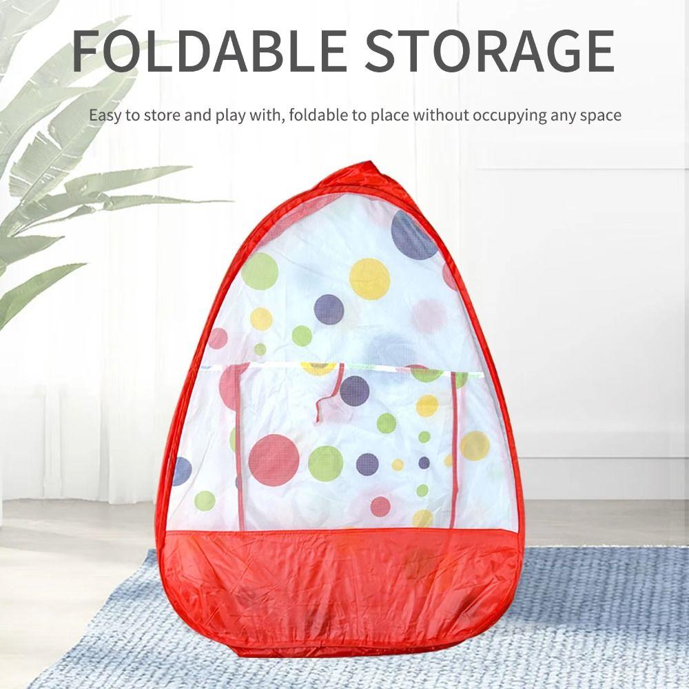 Toy Houses Red Polka-dot Tent Princess Houses Foldable Toy Tents Children Gifts
