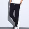 Мужские повседневные брюки, однотонные, стандартной посадки, мягкие брюки из полиэстера, с высокой талией, дышащие удобные деловые брюки с усиленными карманами