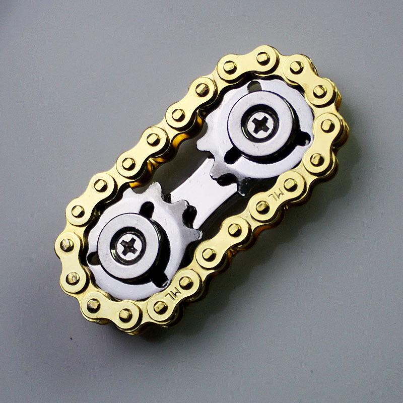 Sprockets Flywheel Fingertip Gyro Chains Metal Toys Anti Stress Figets Spinner Popite Antistress Spiner Simpl Dimmer Bicycle DIY