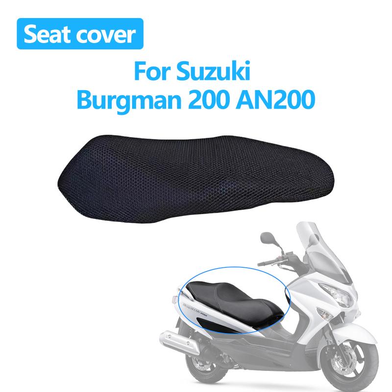 Для Suzuki Burgman 200 AN200 Мотоциклетный чехол на сиденье 3D сетчатая ткань Сиденье Нескользящий Дышащий Теплоизоляция Защитная Подушка