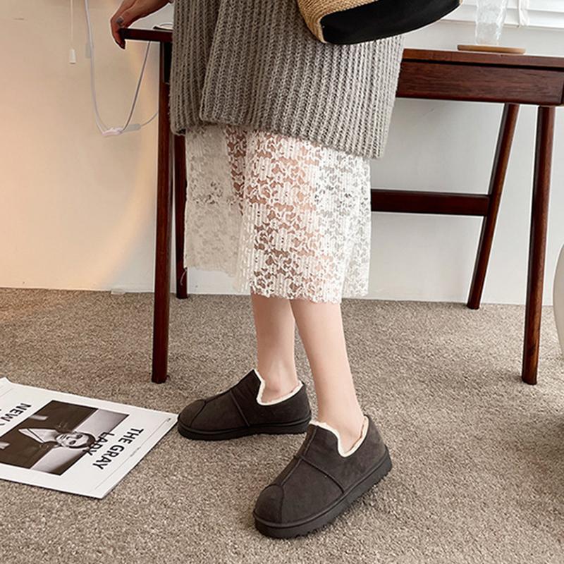 Весенние и осенние хлопковые туфли для женщин, утолщенный бархат для тепла, универсальные зимние ботинки, женские хлопковые туфли One Step