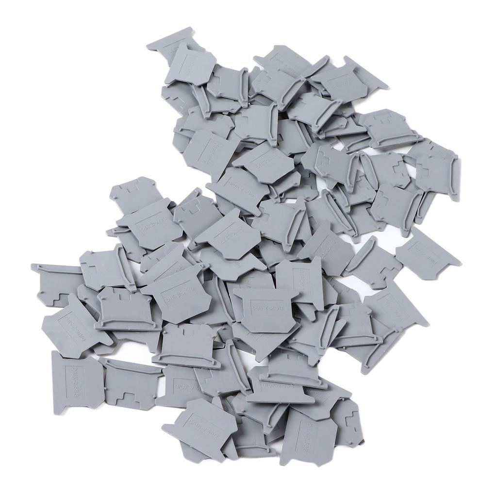 100 шт. фиксатор клеммной колодки перегородка рельс фиксированный монтажный концевой кронштейн PA66 для UK2.5B