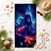 Demon Slayer Soft Beach Towel Stylish Beach Pool Towel for Summer Seaside Vacation Travel