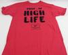 Мужская НОВАЯ Красная Футболка с Графическим Логотипом Property of Miller High Life Размер M L XL Унисекс Футболка