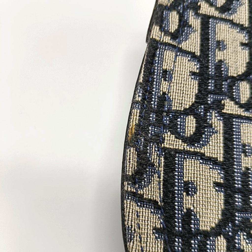 [Pre-Owned] Saddle Monogram Embroidered Leather Saddle Bag - Very Good #CE4WGB
