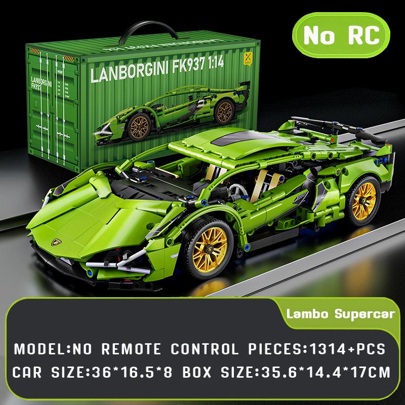 Высокотехнологичная модель 1314 шт. 1/14, супер гоночный автомобиль, строительный блок, откатной MOC, автомобильный кирпич, детская строительная игрушка
