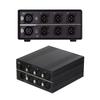 Пассивный XLR-переключатель аудиосигналов, режим двойной маршрутизации, экранированное соединение для профессиональных звуковых систем, записывающего оборудования