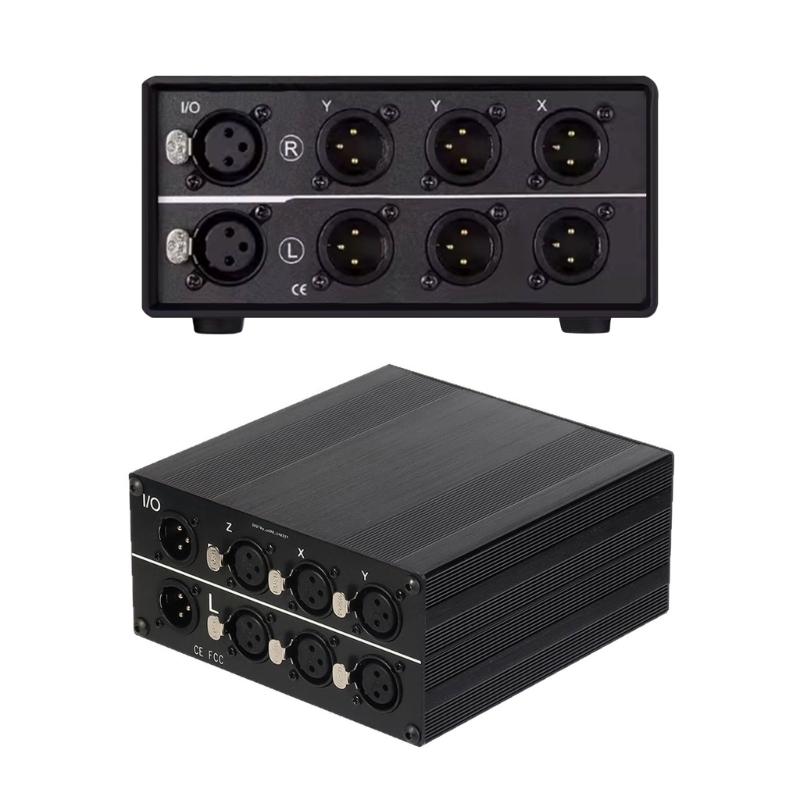 Пассивный XLR-переключатель аудиосигналов, режим двойной маршрутизации, экранированное соединение для профессиональных звуковых систем, записывающего оборудования
