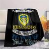 1PC Custom Name Leeds United F.C. Patterned Flannel Blanket Suitable For All Seasons for Home Decor Warmth and Comfort Gifts Holiday Present -HE142