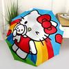 1pc Hello Kitty Automatic Opening/Closing Umbrella with Convenient Three-Fold Design, 8-Bone Iron Frame Outdoor Umbrella - Perfect Gift for Fans, Trav