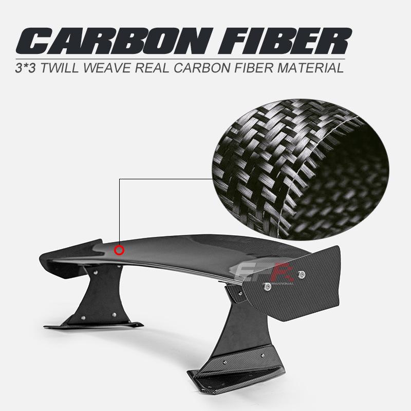 Fits Subaru VBH WRX: VAIRS Style Carbon Fiber GT Rear Spoiler Add-on.