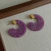 Geometric Contour Natural Fresh Acetate Earrings Resin Gentle Atmosphere Premium Earrings Fashion Personality Earrings Women