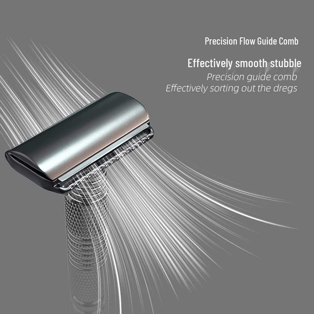 Pure Copper Handle Double-Sided Old-Fashioned Manual Razor for Men