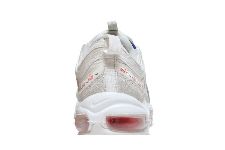 Women's Sneakers Nike Air Max 97 Light Bone (Women's) Light Bone/Deep Royal Blue/White/University Red